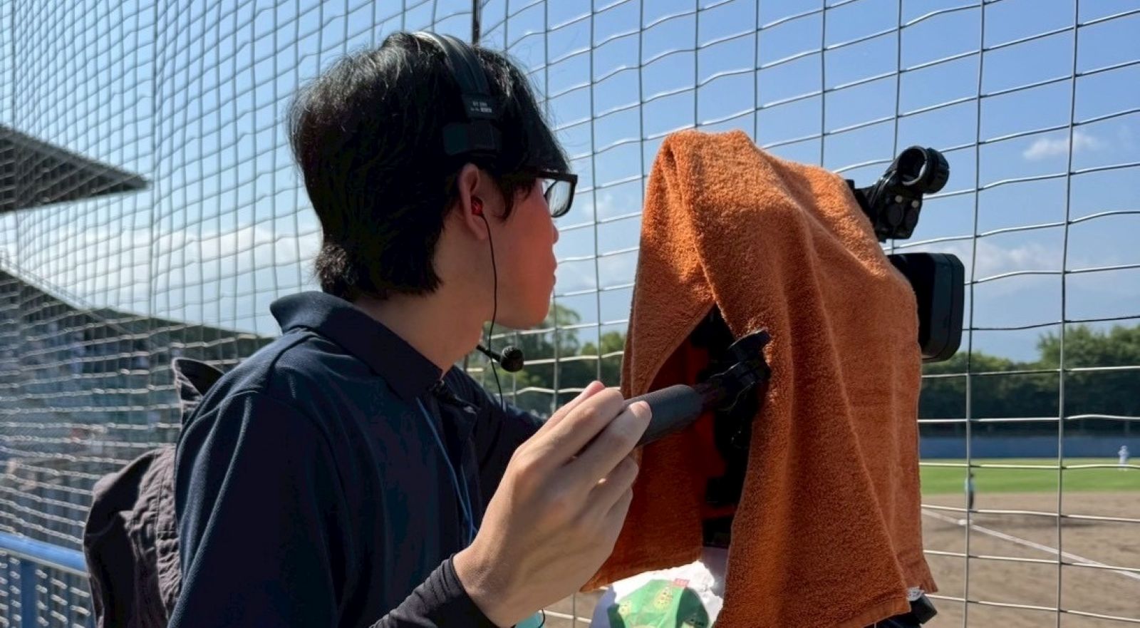 高校野球中継の様子