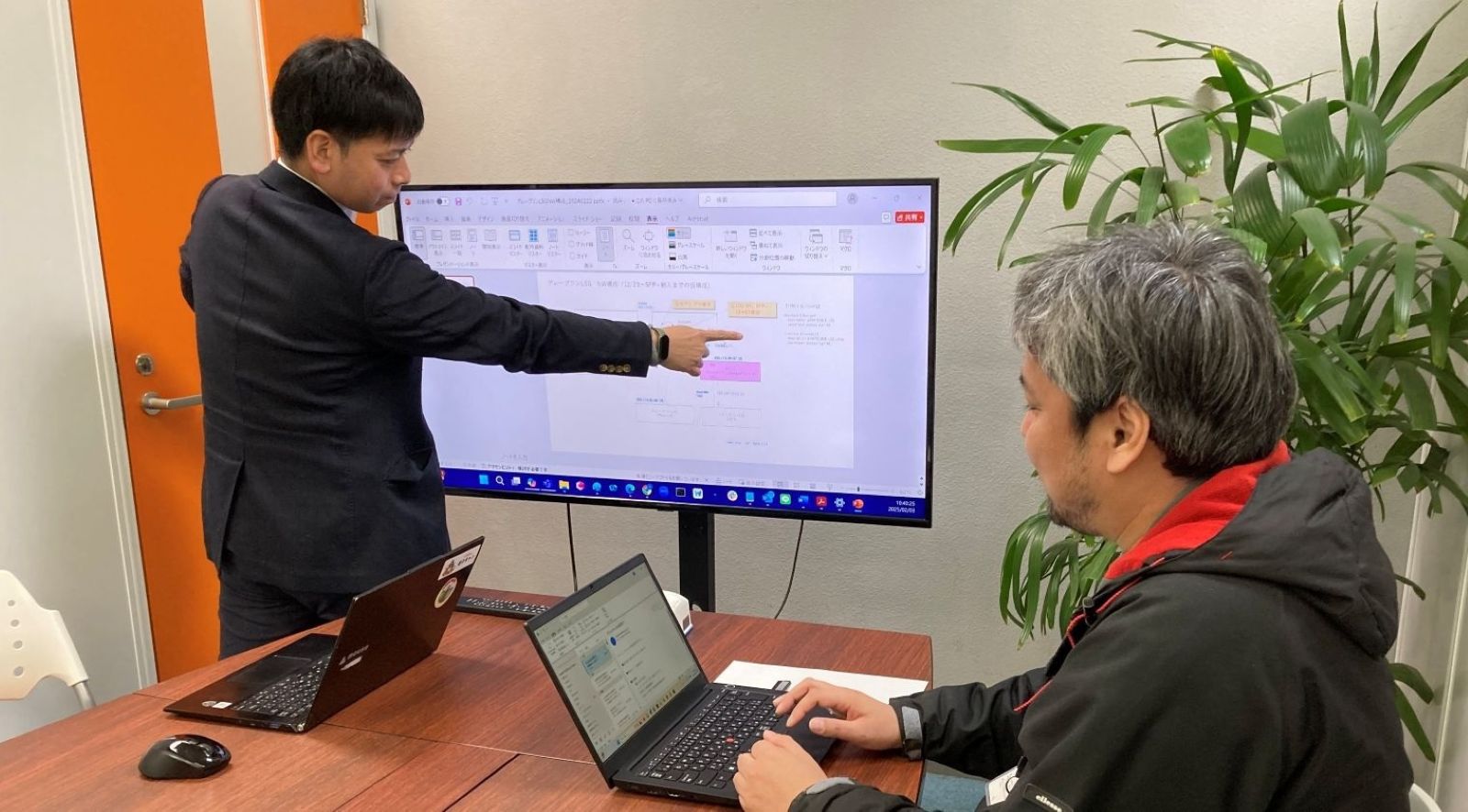 打ち合わせの様子