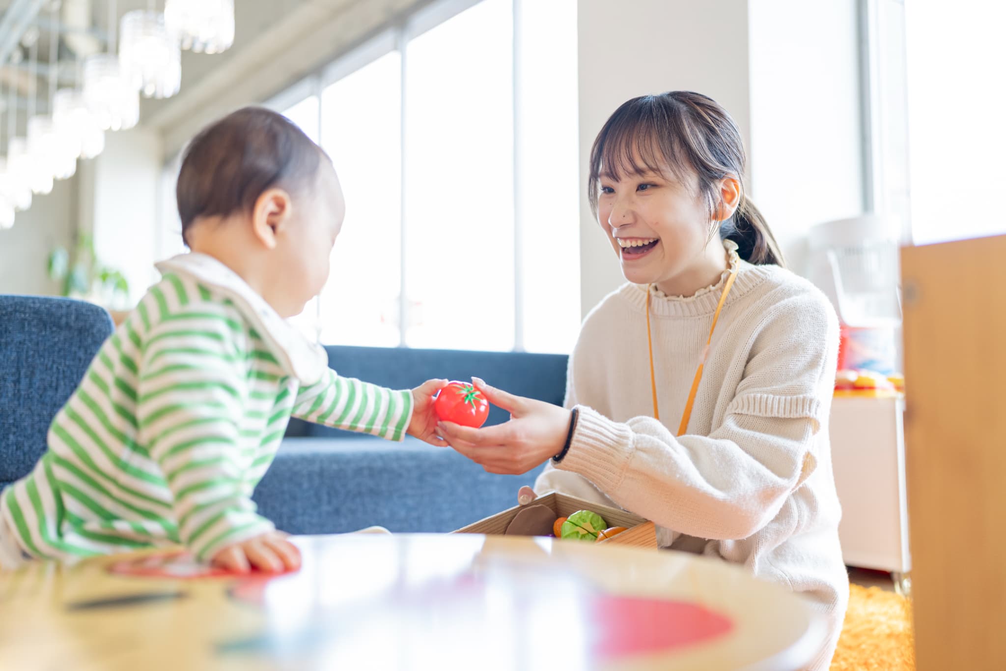 保育士の様子
