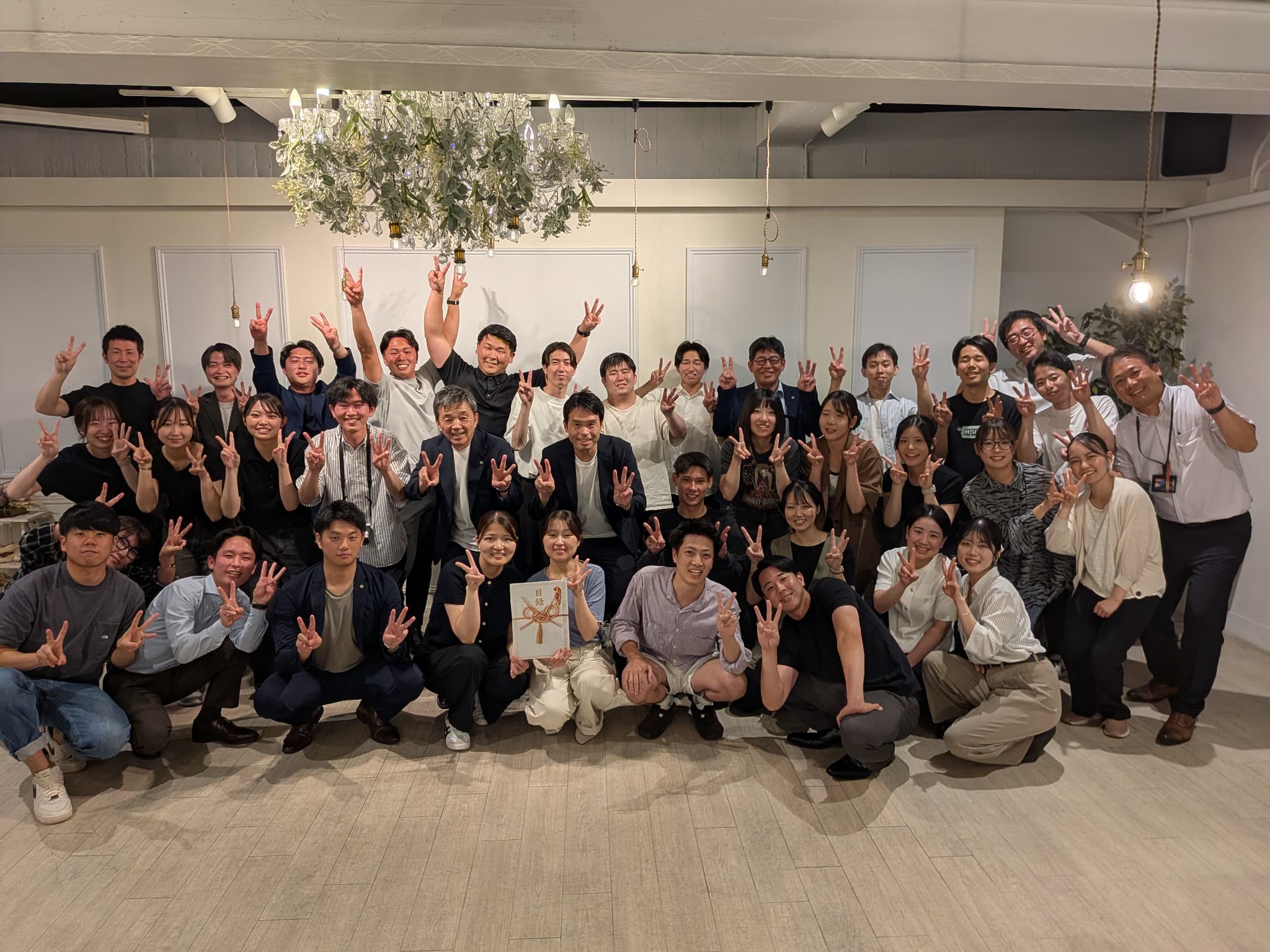若手社員が集まり、自身の成長や悩みを共有する交流会